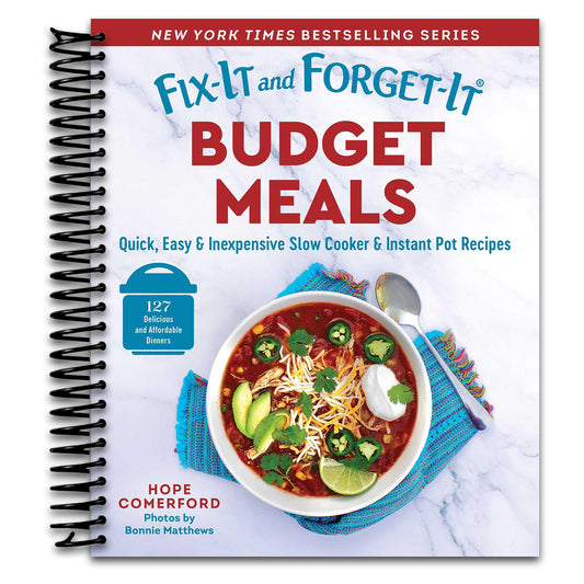 Fix-It and Forget-It Budget Meals: Quick, Easy & Inexpensive Slow Cooker & Instant Pot Recipes (Spiral bound) Happy Coil spiral bound book