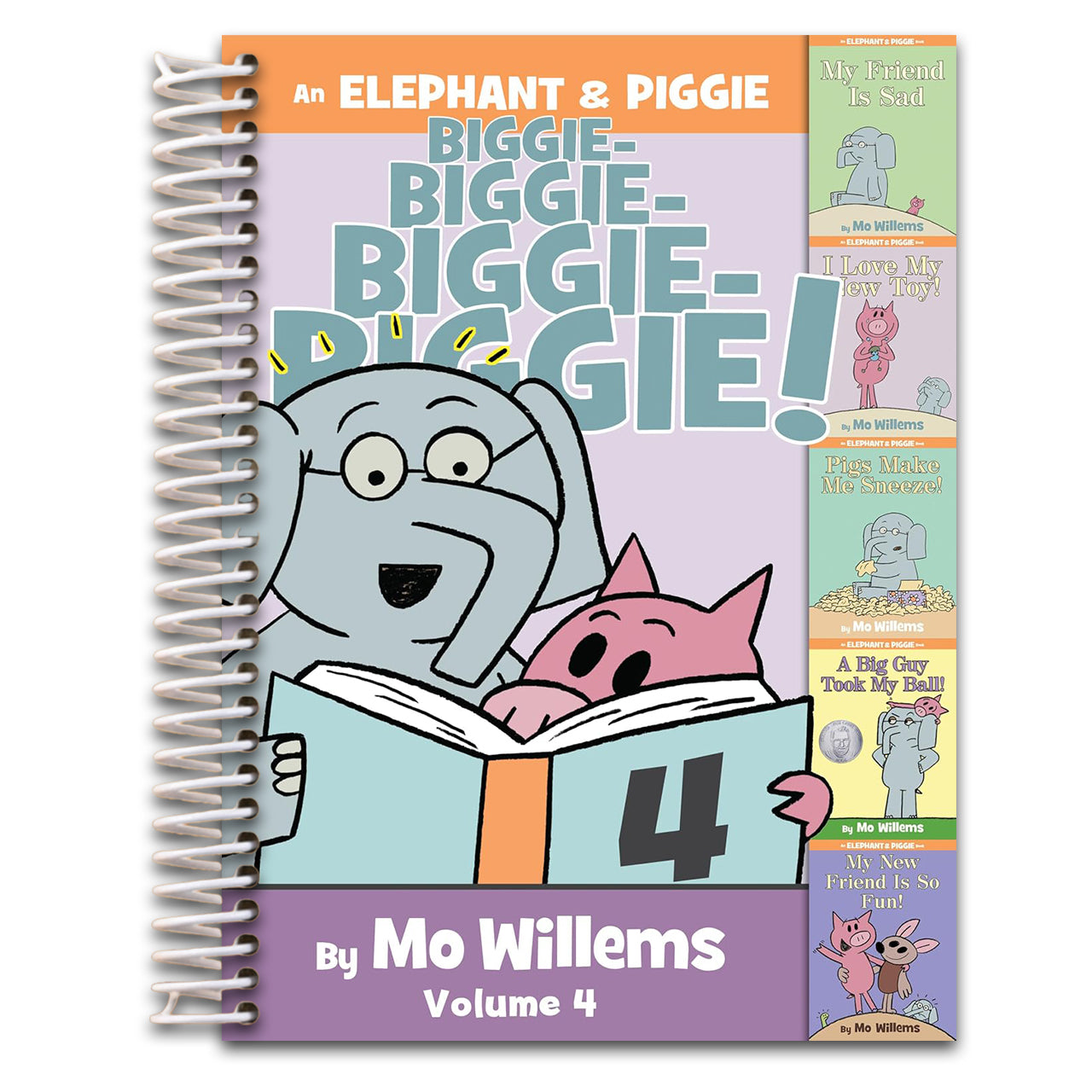 An Elephant & Piggie Biggie! Volume 4 (An Elephant and Piggie Book) (Spiral bound) Happy Coil spiral bound book