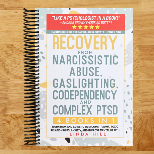 Recovery from Narcissistic Abuse, Gaslighting, Codependency and Complex PTSD (4 Books in 1): Workbook and Guide to Overcome Trauma, Toxic ... and Recover from Unhealthy Relationships) (Spiral bound) Happy Coil spiral bound book