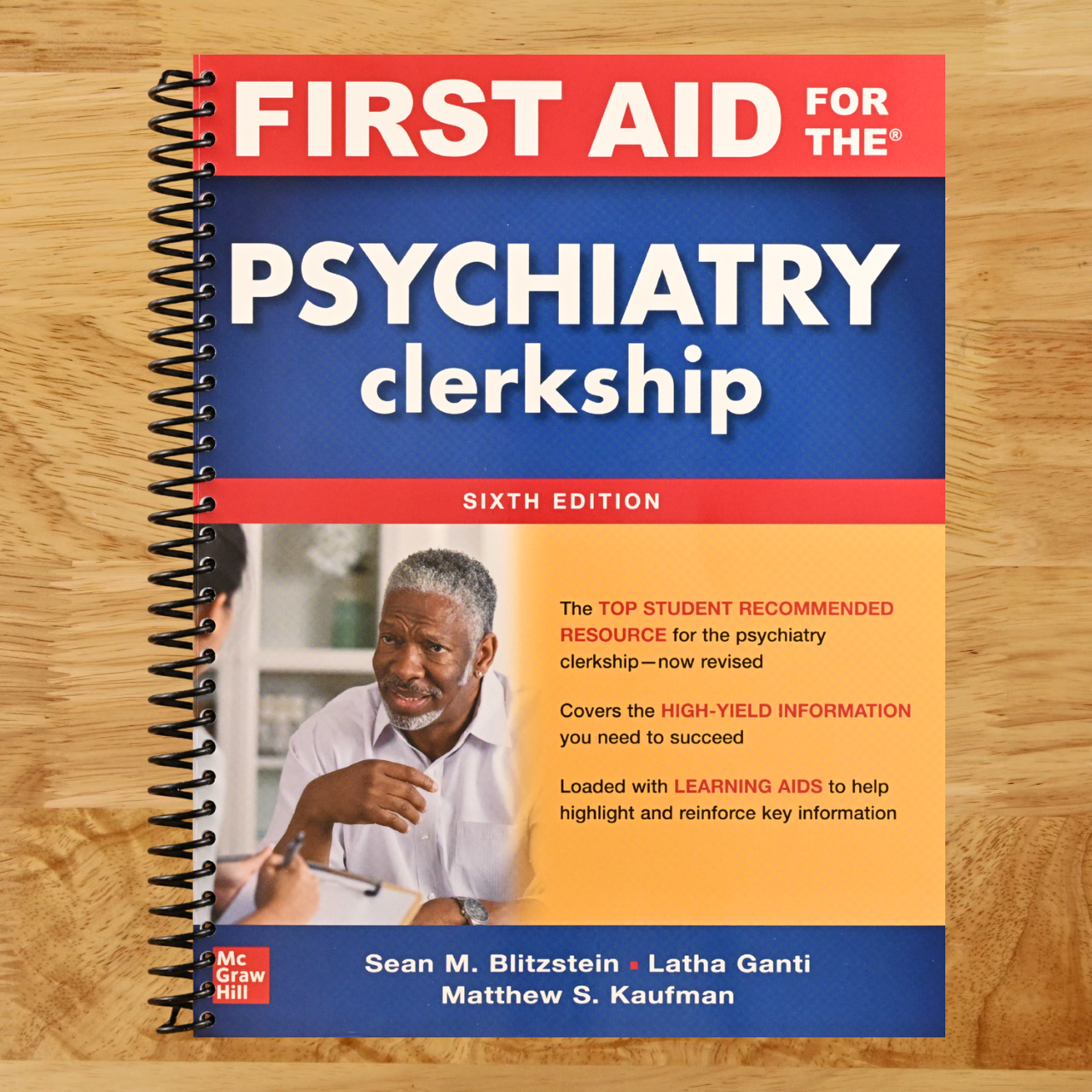First Aid for the Psychiatry Clerkship, Sixth Edition (Spiral bound) Happy Coil spiral bound book