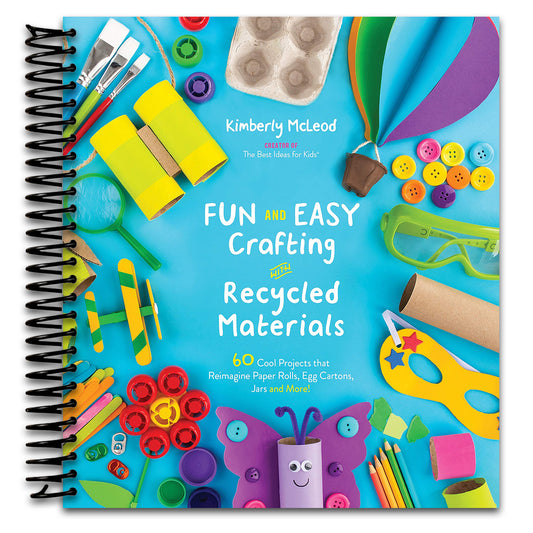 Fun and Easy Crafting with Recycled Materials: 60 Cool Projects that Reimagine Paper Rolls, Egg Cartons, Jars and More! (Spiral bound) Happy Coil spiral bound book