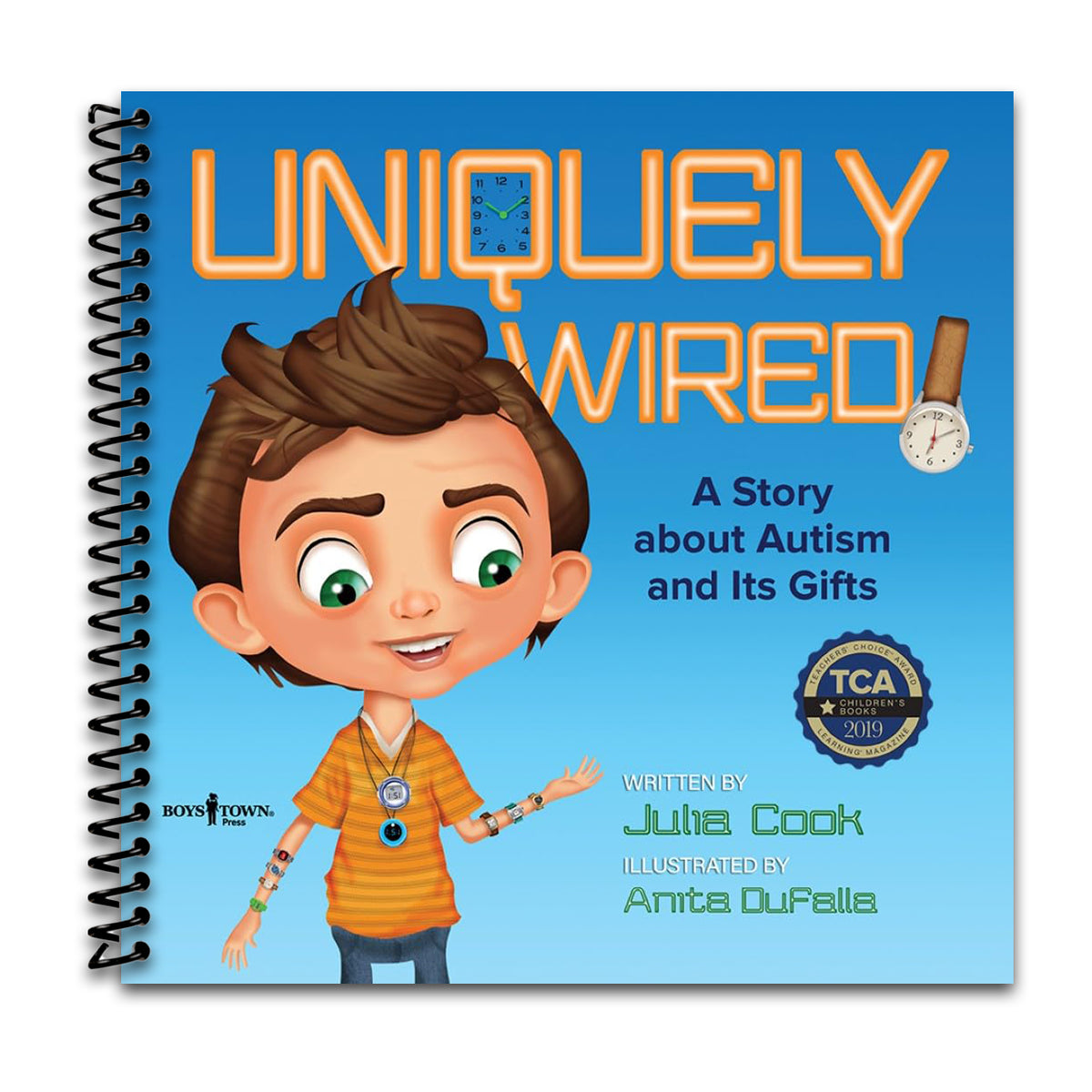 Uniquely Wired: A Story About Autism and Its Gifts for Kids ages 6-9 (Spiral bound) Happy Coil spiral bound book