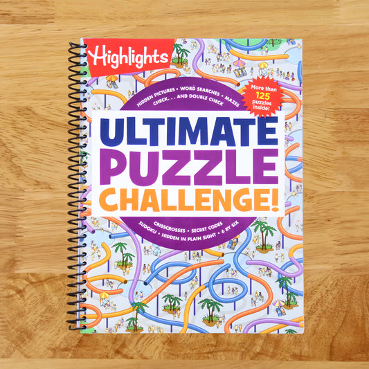 Ultimate Puzzle Challenge!: 125+ Brain Games for Kids, Mazes, Brain Teasers, Word Searches, Crossword Puzzles, Sudoku, Logic Puzzles and More, Kids Activity Book (Highlights Jumbo Books & Pads)