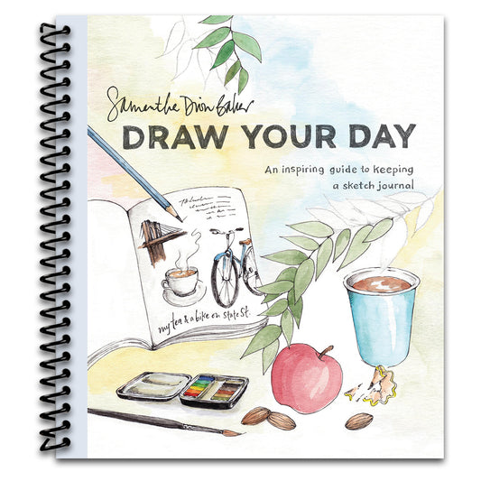 Draw Your Day: An Inspiring Guide to Keeping a Sketch Journal   (Spiral bound)