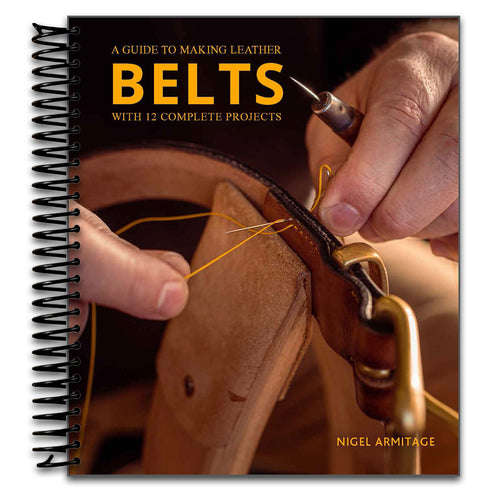 A Guide to Making Leather Belts with 12 Complete Projects (Spiral bound) Happy Coil spiral bound book