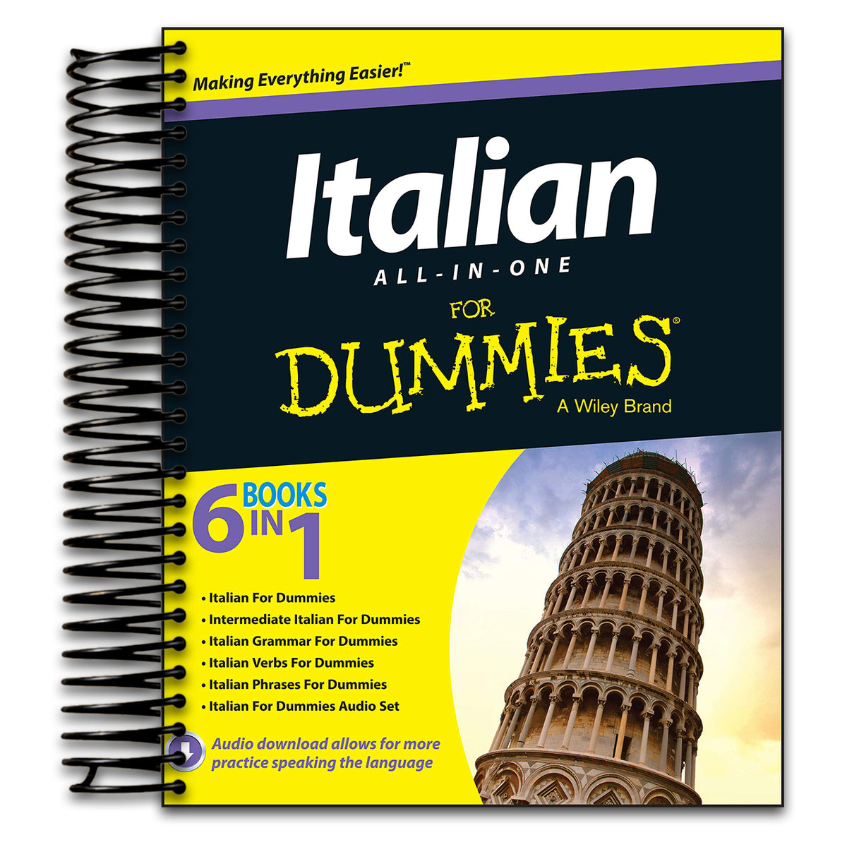 Italian All-in-One For Dummies (Spiral bound) Happy Coil spiral bound book