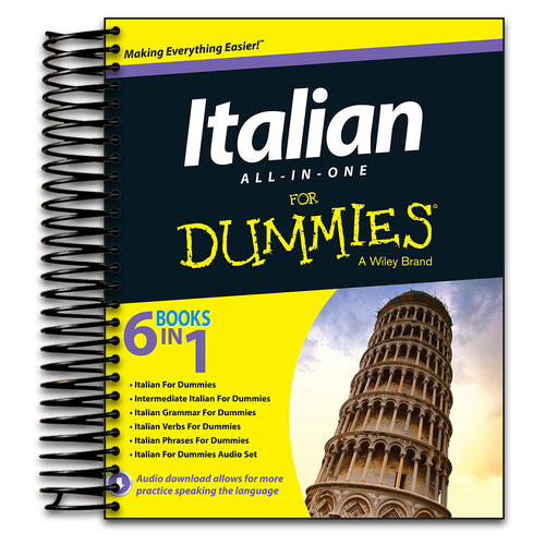 Italian All-in-One For Dummies (Spiral bound) Happy Coil spiral bound book