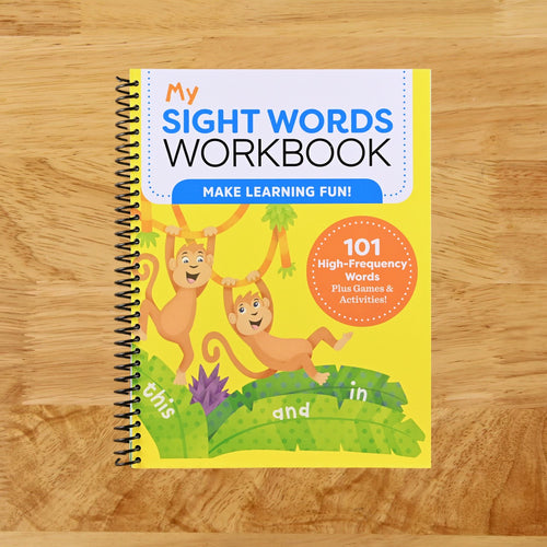 My Sight Words Workbook: 101 High-Frequency Words Plus Games & Activities! (Spiral bound) Happy Coil spiral bound book