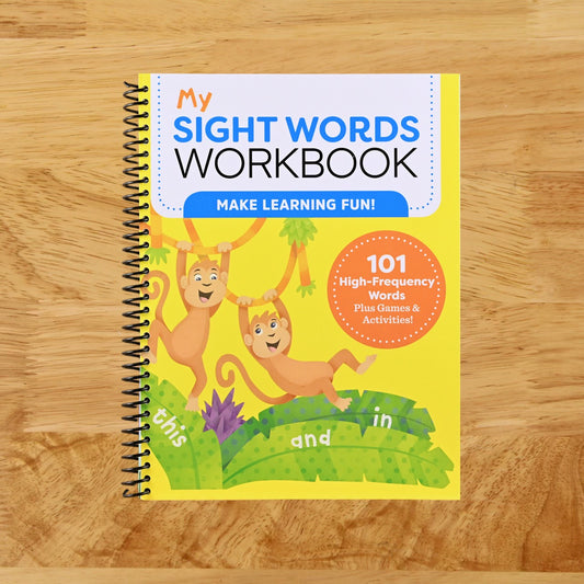 My Sight Words Workbook: 101 High-Frequency Words Plus Games & Activities! (Spiral bound) Happy Coil spiral bound book