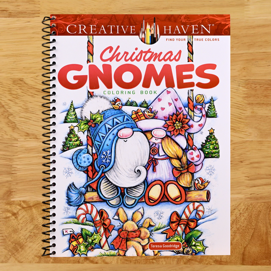 Creative Haven Christmas Gnomes Coloring Book (Adult Coloring Books: Christmas) (Spiral bound) Happy Coil spiral bound book