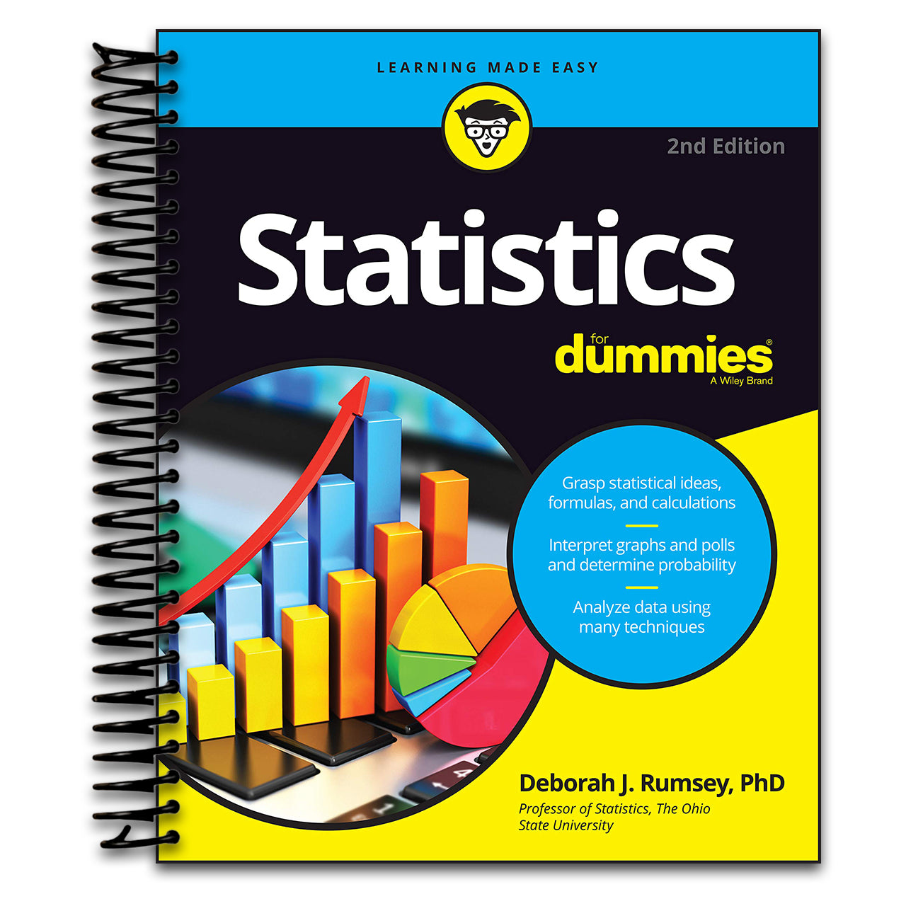 Statistics For Dummies (For Dummies (Lifestyle)) (Spiral bound) Happy Coil spiral bound book