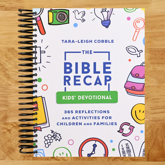 The Bible Recap Kids' Devotional: 365 Reflections and Activities for Children and Families to Read the Bible in a Year (Spiral bound) Happy Coil spiral bound book