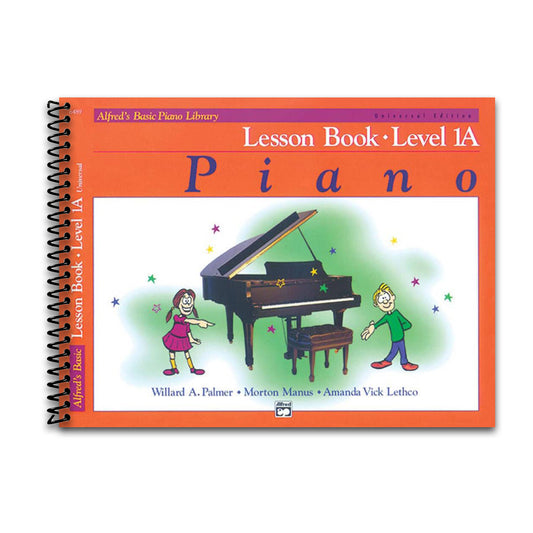 Alfred's Basic Piano Course Lesson Book Level 1A (Alfred's Basic Piano Library) (Spiral bound) Happy Coil spiral bound book