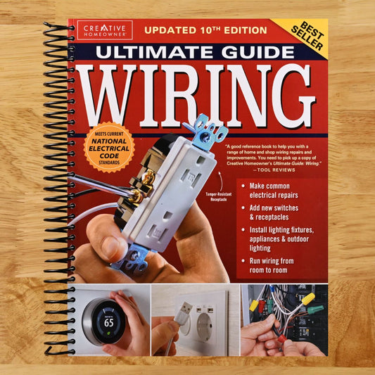 Ultimate Guide Wiring, Updated 10th Edition: Meets Current National Electrical Code Standards (Creative Homeowner) DIY Residential Electrical Installations and Repairs - Diagrams and Step-by-Step (Spiral bound) Happy Coil spiral bound book