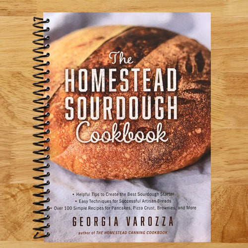The Homestead Sourdough Cookbook: • Helpful Tips to Create the Best Sourdough Starter • Easy Techniques for Successful Artisan Breads • Over 100 ... Brownies, and More (The Homestead Essentials) (Spiral bound) Happy Coil spiral bound book