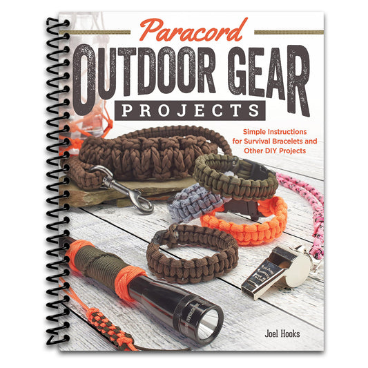 Paracord Outdoor Gear Projects: Simple Instructions for Survival Bracelets and Other DIY Projects (Fox Chapel Publishing) 12 Easy Lanyards, Keychains, and More using Parachute Cord for Ropecrafting   (Spiral bound)