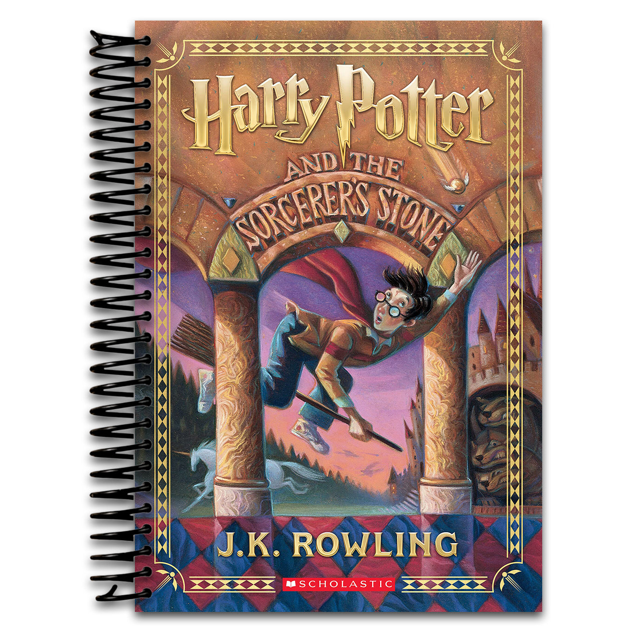 Harry Potter and the Sorcerer's Stone (Harry Potter, Book 1) (Spiral bound) Happy Coil spiral bound book