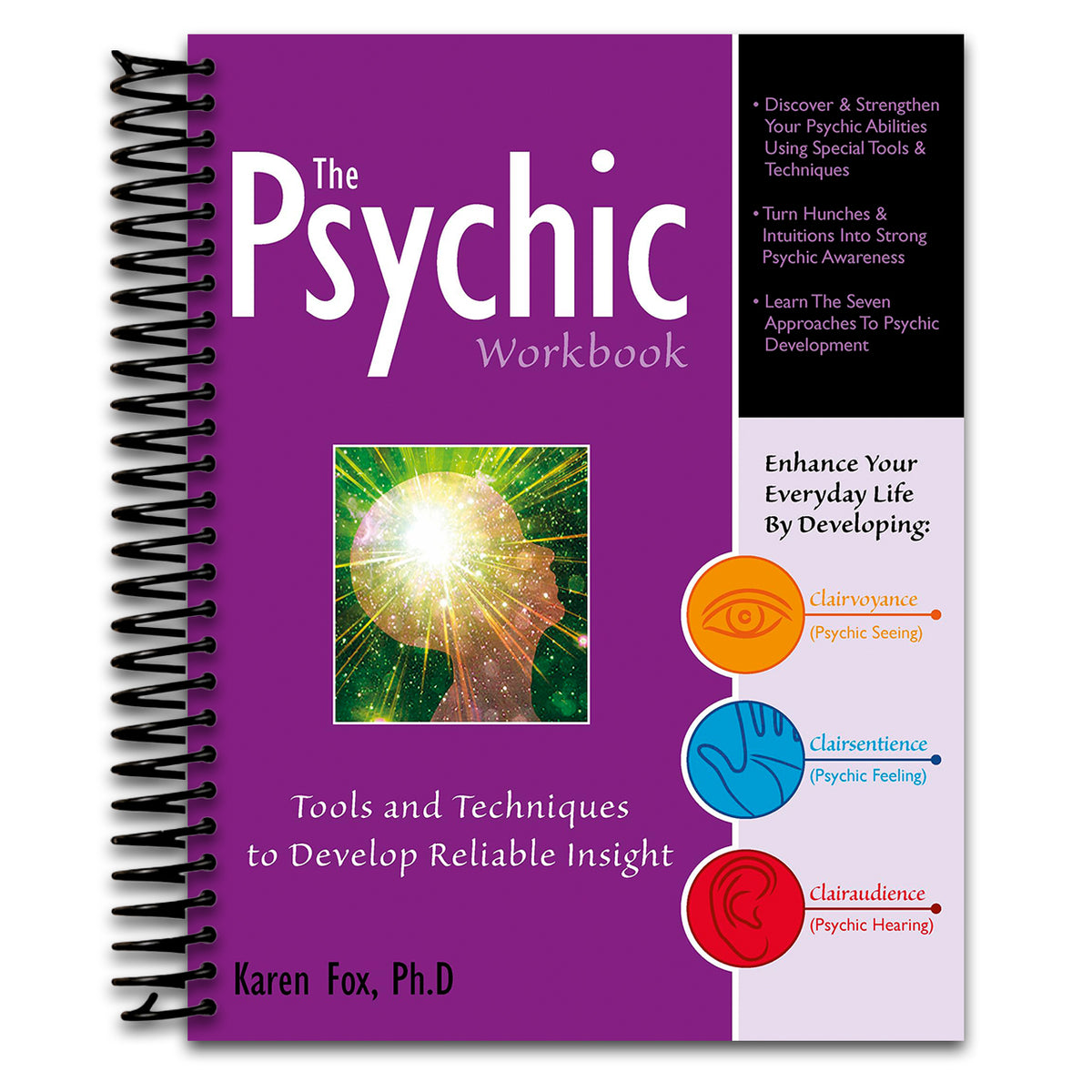 The Psychic Workbook: Tools and Techniques to Develop Reliable Insight (Spiral bound) Happy Coil spiral bound book