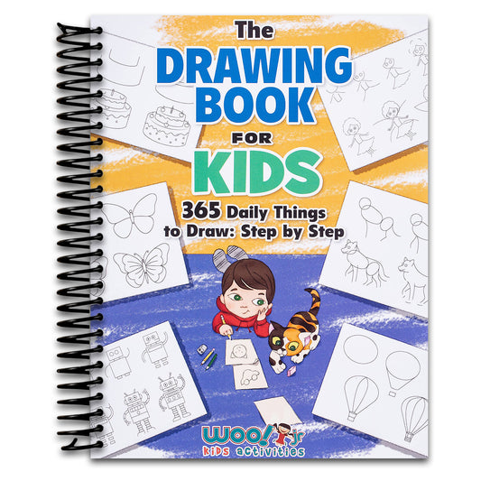 The Drawing Book for Kids: 365 Daily Things to Draw, Step by Step (Woo! Jr. Kids Activities Books)