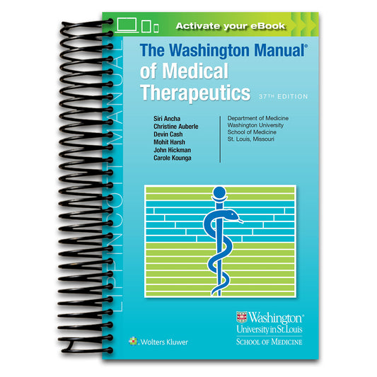The Washington Manual of Medical Therapeutics (Spiral bound) Happy Coil spiral bound book