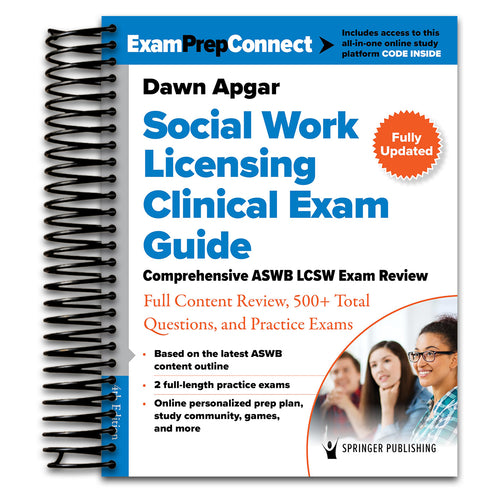 Social Work Licensing Clinical Exam Guide: Comprehensive ASWB LCSW Exam Review with Full Content Review, 500+ Total Questions, and Practice Exams (Spiral bound) Happy Coil spiral bound book