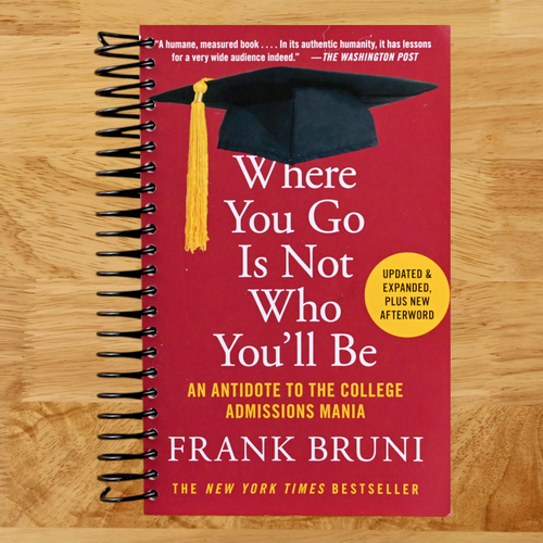 Where You Go Is Not Who You'll Be: An Antidote to the College Admissions Mania (Spiral bound) Happy Coil spiral bound book