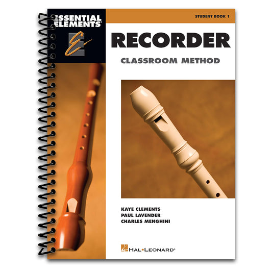 Essential Elements: Recorder Classroom Method - Student Book 1 | Beginner Level for Classroom and Individual Learning | Step-by-Step Music Reading, Fingering Chart, 130 Songs, and Rhythm Practice   (Spiral bound)