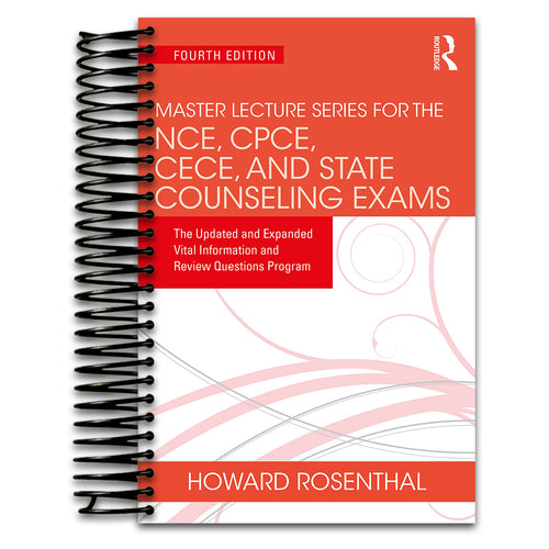 Master Lecture Series for the NCE, CPCE, CECE, and State Counseling Exams (Spiral bound) Happy Coil spiral bound book
