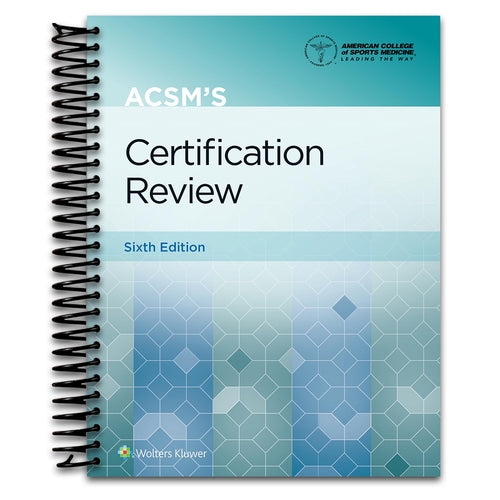 ACSM's Certification Review (Lippincott Connect-ACSM) (Spiral bound) Happy Coil spiral bound book