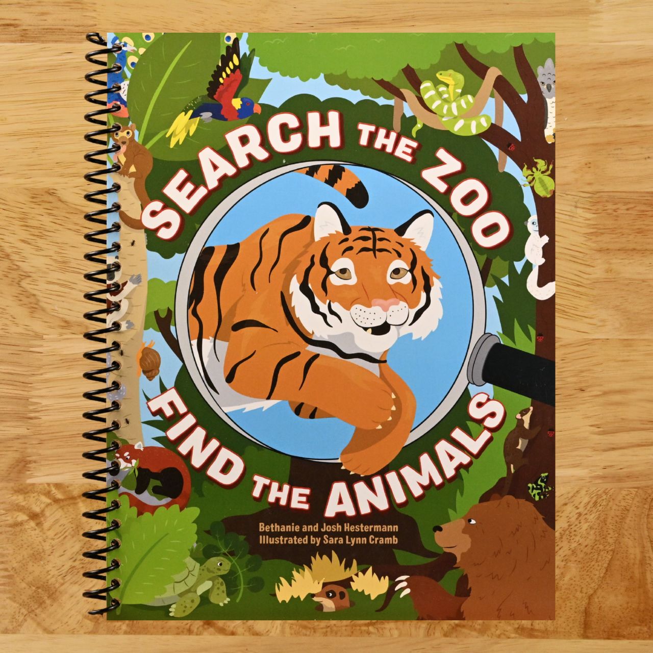 Search the Zoo, Find the Animals (Spiral bound) Happy Coil spiral bound book