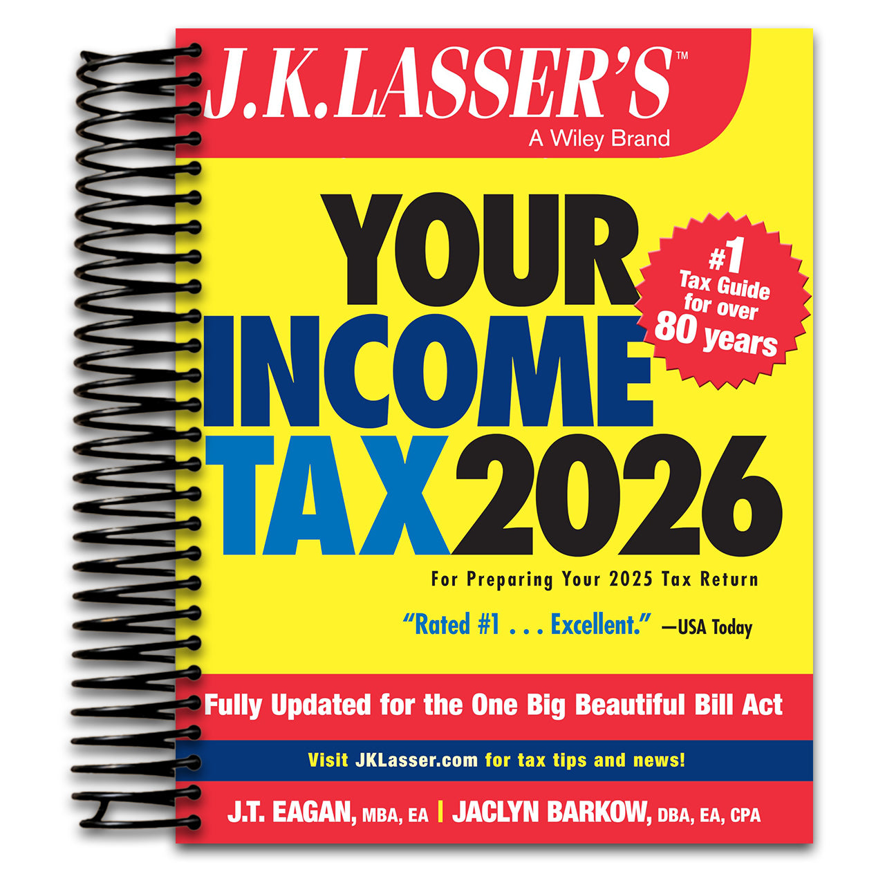 J.K. Lasser's Your Income Tax 2026: For Preparing Your 2025 Tax Return   (Spiral bound)