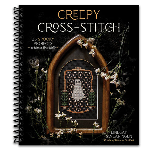 Creepy Cross-Stitch: 25 Spooky Projects to Haunt Your Halls   (Spiral bound)