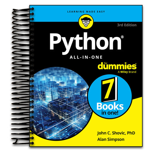 Python All-in-One For Dummies (For Dummies: Learning Made Easy) (Spiral bound) Happy Coil spiral bound book