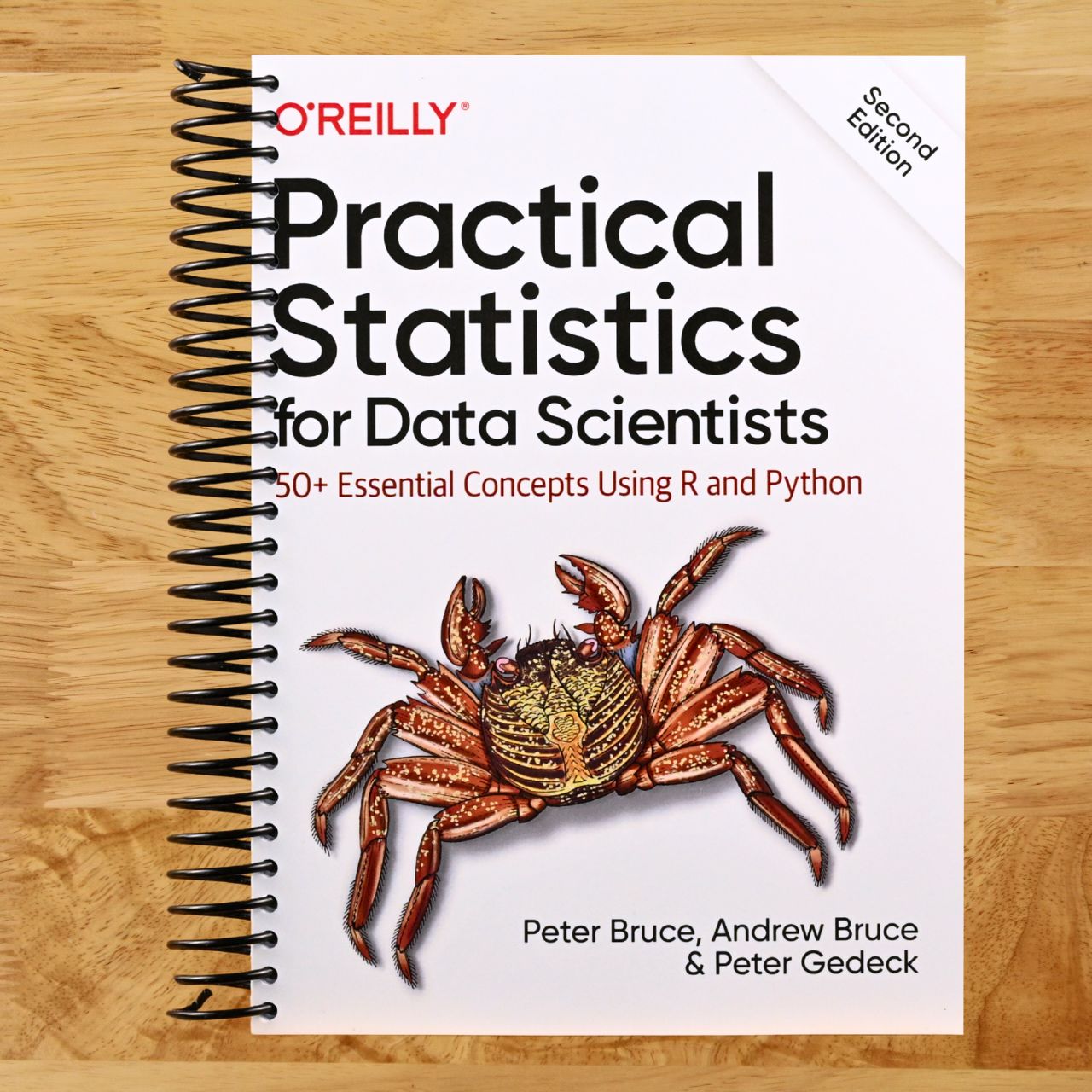 Practical Statistics for Data Scientists: 50+ Essential Concepts Using R and Python (Spiral bound) Happy Coil spiral bound book