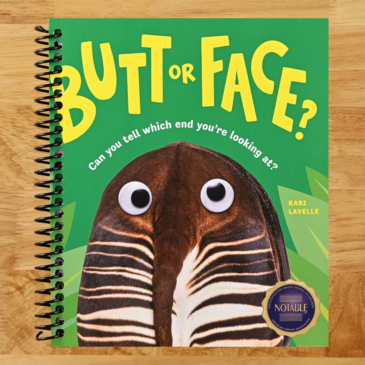 Butt or Face?: A Hilarious Animal Guessing Game Book for Kids   (Spiral bound)