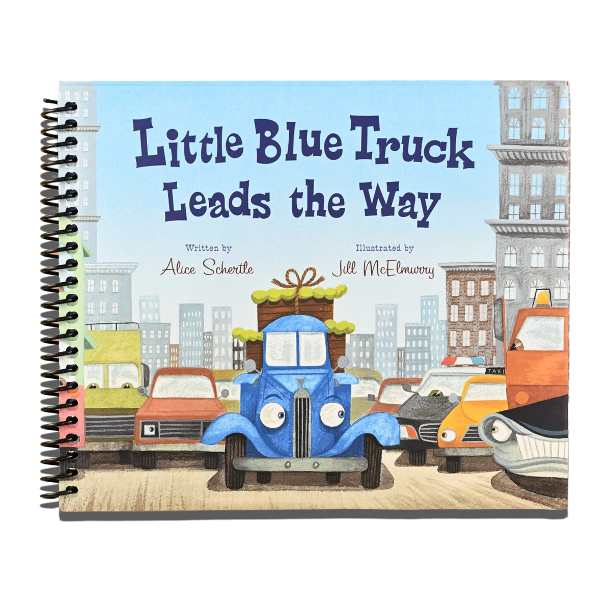 Little Blue Truck Leads the Way: A City Adventure Story About Teamwork and Kindness for Children (Ages 4–8)   (Spiral bound)