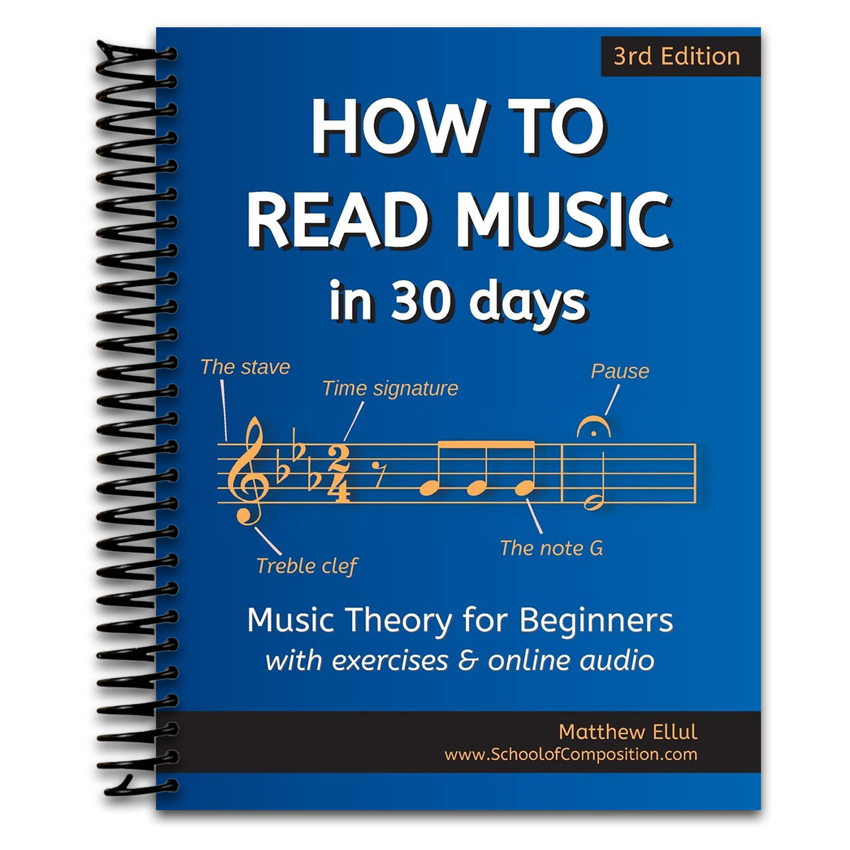 How to Read Music in 30 Days: Music Theory for Beginners - with exercises & online audio (Practical Music Theory)