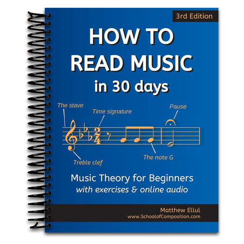 How to Read Music in 30 Days: Music Theory for Beginners - with exercises & online audio (Practical Music Theory)