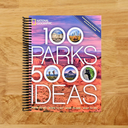 100 Parks, 5,000 Ideas: Where to Go, When to Go, What to See, What to Do (Spiral bound) Happy Coil spiral bound book