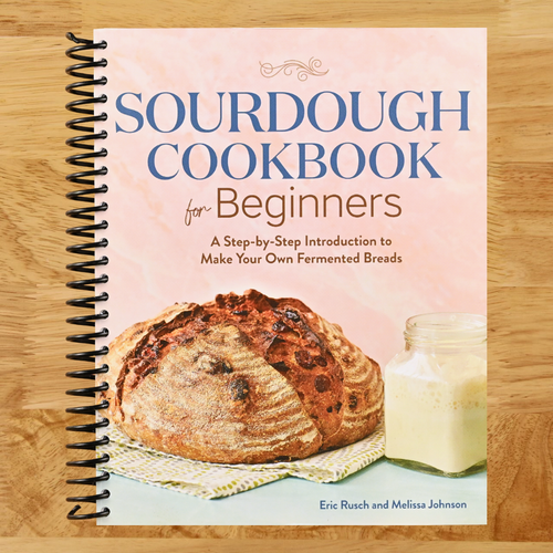 Sourdough Cookbook for Beginners: A Step-by-Step Introduction to Make Your Own Fermented Breads (Spiral bound) Happy Coil spiral bound book