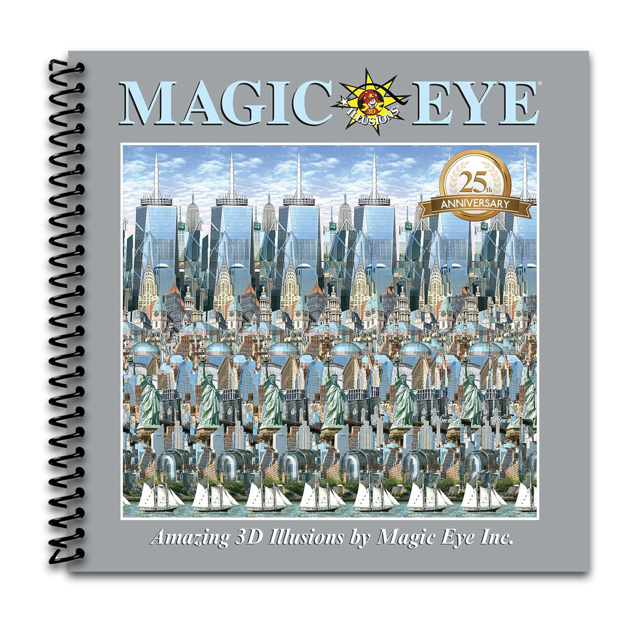 Magic Eye 25th Anniversary Book (Spiral bound) Happy Coil spiral bound book