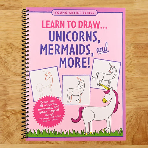 Learn to Draw... Unicorns, Mermaids & More (Easy Step-by-Step Drawing Guide) (Spiral bound) Happy Coil spiral bound book