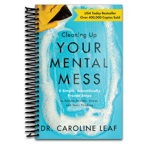 Cleaning Up Your Mental Mess: 5 Simple, Scientifically Proven Steps to Reduce Anxiety, Stress, and Toxic Thinking (Self-Improvement Book to Optimize Your Brain Health and Wellness)   (Spiral bound)