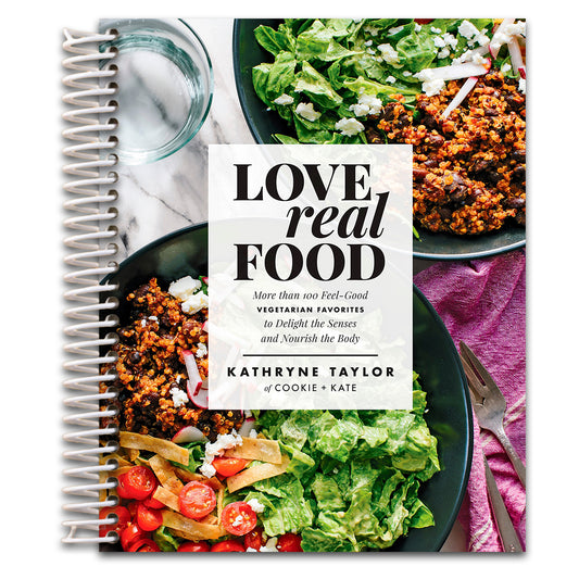 Love Real Food: More Than 100 Feel-Good Vegetarian Favorites to Delight the Senses and Nourish the Body: A Cookbook   (Spiral bound)