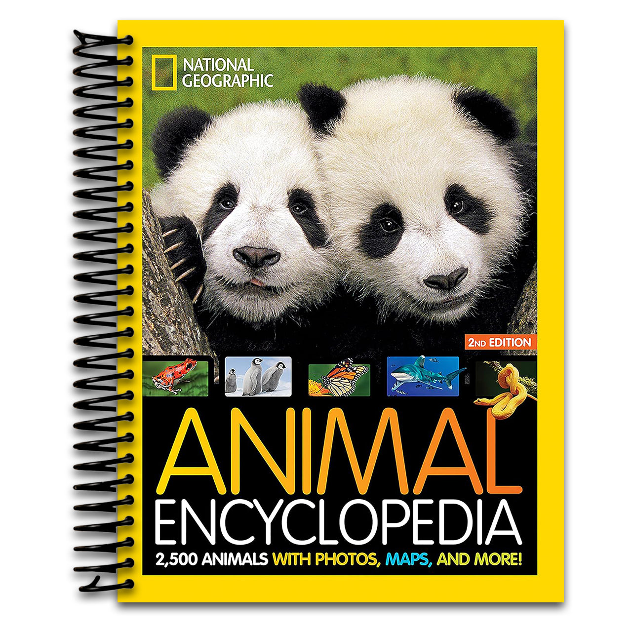 National Geographic Kids Animal Encyclopedia, 2nd Edition: 2,500 Animals with Photos, Maps, and More! (NGK Encyclopedias) (Spiral bound) Happy Coil spiral bound book