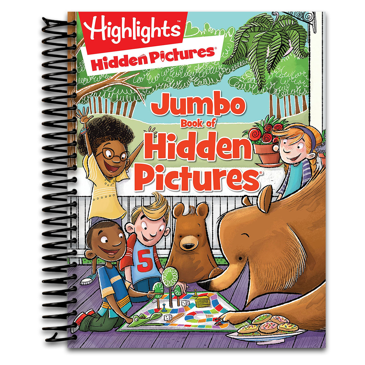 Jumbo Book of Hidden Pictures: Puzzle Activity Book for Kids Packed with More than 200 Hidden Pictures and Funny Seek and Find Challenges for Ages 6 and Up (Highlights Jumbo Books & Pads)   (Spiral bound)