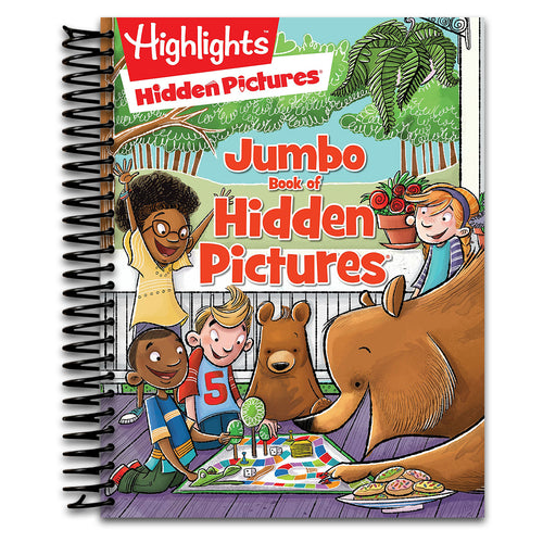 Jumbo Book of Hidden Pictures: Puzzle Activity Book for Kids Packed with More than 200 Hidden Pictures and Funny Seek and Find Challenges for Ages 6 and Up (Highlights Jumbo Books & Pads)   (Spiral bound)
