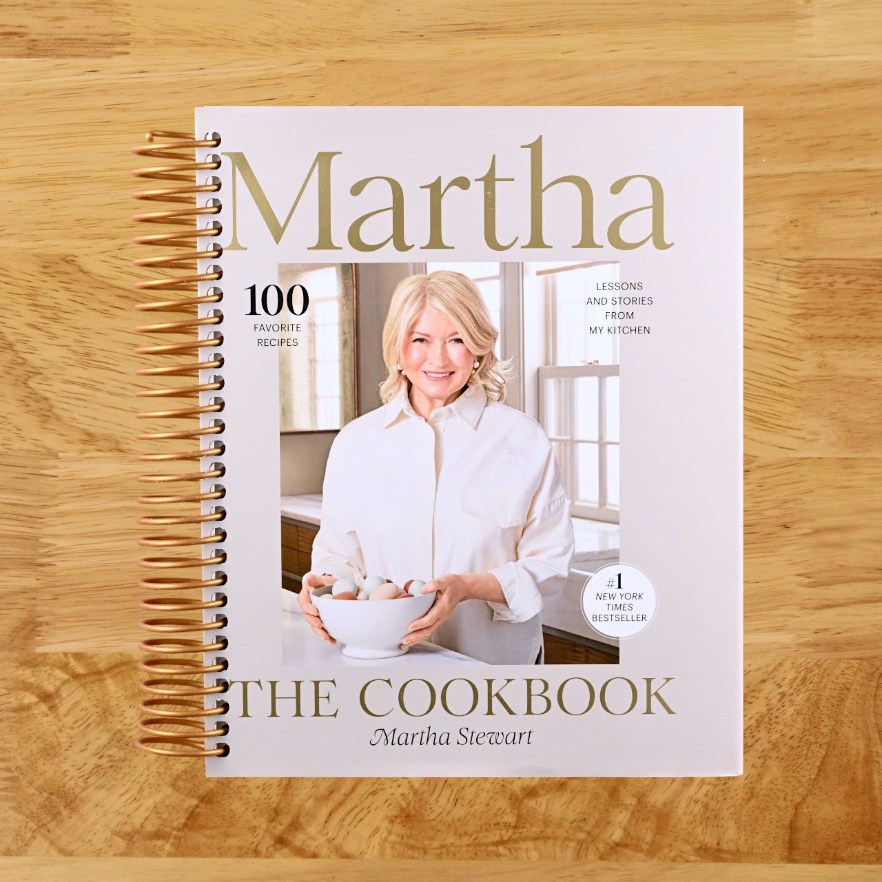 Martha: The Cookbook: 100 Favorite Recipes, with Lessons and Stories from My Kitchen (Spiral bound) Happy Coil spiral bound book