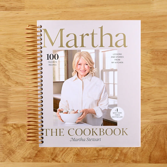 Martha: The Cookbook: 100 Favorite Recipes, with Lessons and Stories from My Kitchen (Spiral bound) Happy Coil spiral bound book