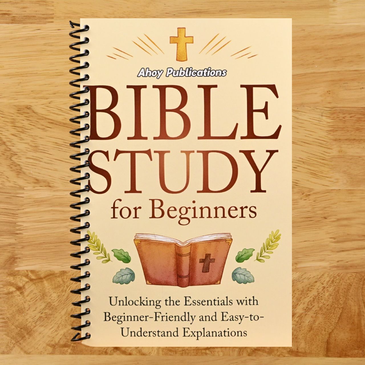 Bible Study for Beginners: Unlocking the Essentials with Beginner-Friendly and Easy-to-Understand Explanations (Spiral bound) Happy Coil spiral bound book
